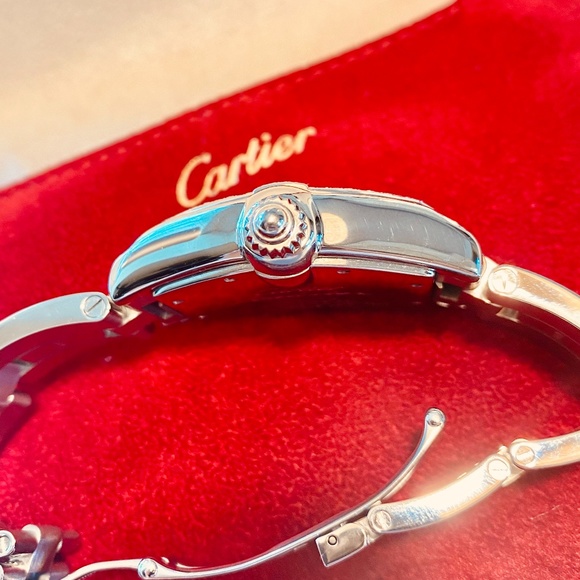 Cartier Watch Roadster With Diamonds "Vintage" - Picture 8 of 10